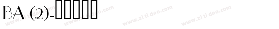 BA (2)字体转换